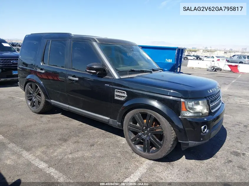 2016 Land Rover Lr4 VIN: SALAG2V62GA795817 Lot: 45394760