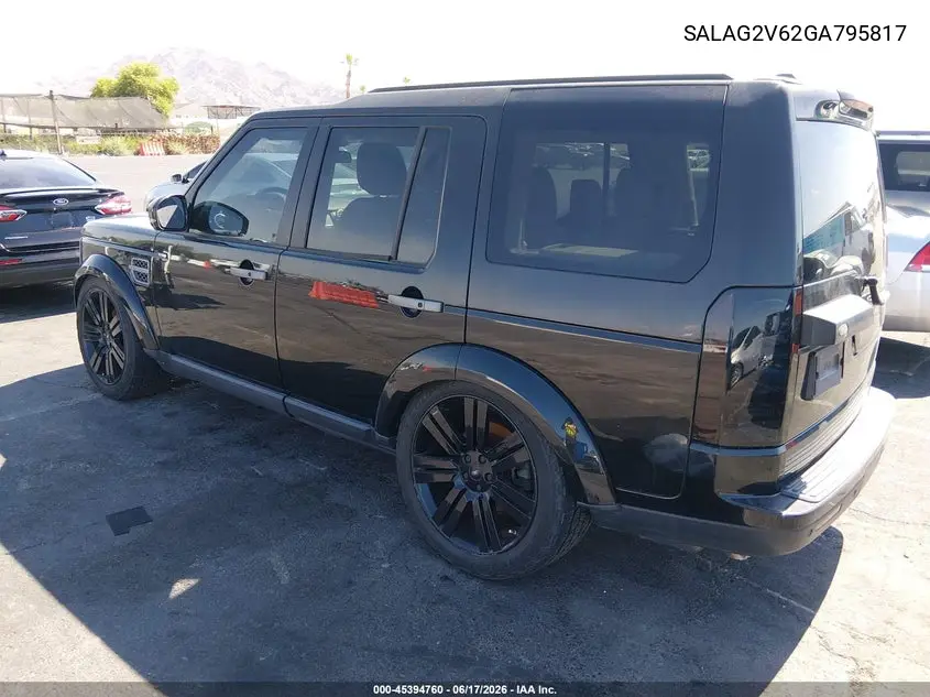 2016 Land Rover Lr4 VIN: SALAG2V62GA795817 Lot: 45394760