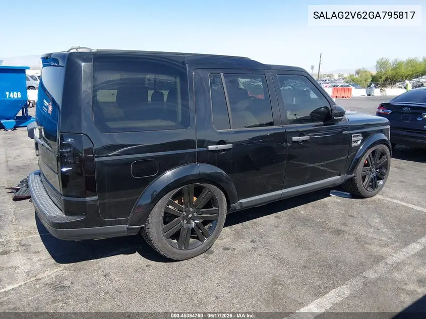 2016 Land Rover Lr4 VIN: SALAG2V62GA795817 Lot: 45394760