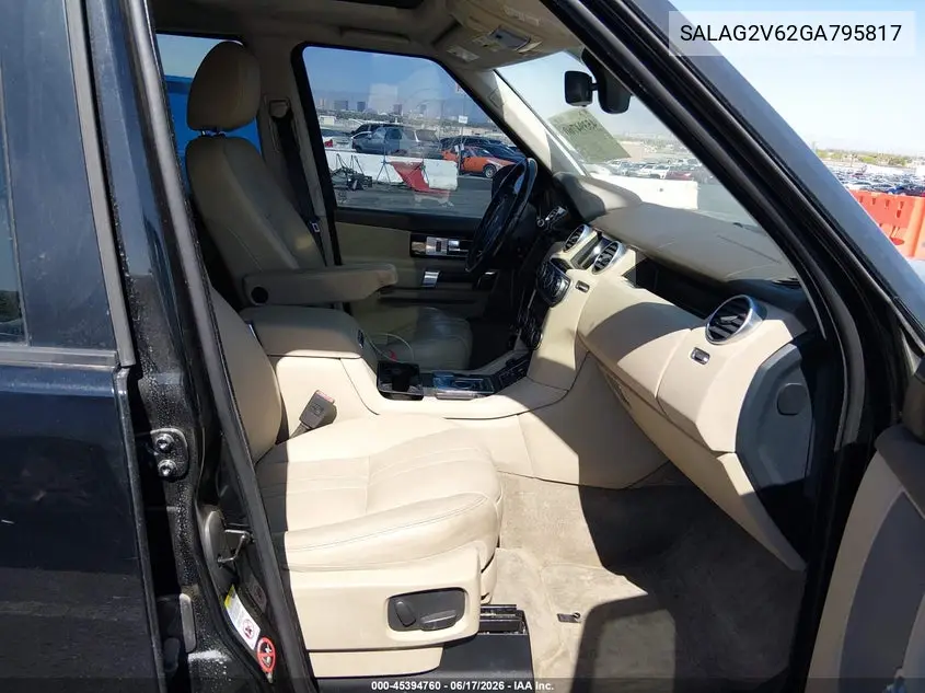 2016 Land Rover Lr4 VIN: SALAG2V62GA795817 Lot: 45394760