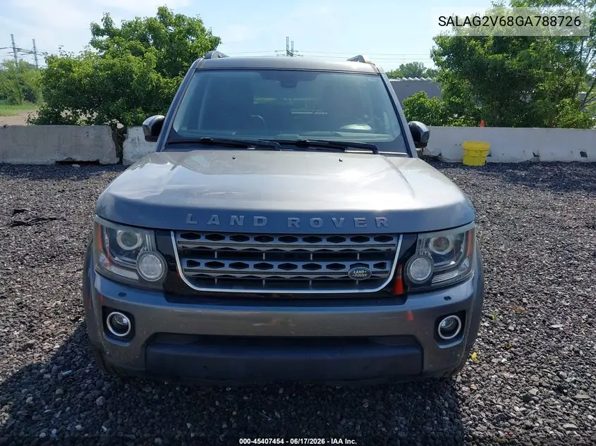 2016 Land Rover Lr4 VIN: SALAG2V68GA788726 Lot: 45407454
