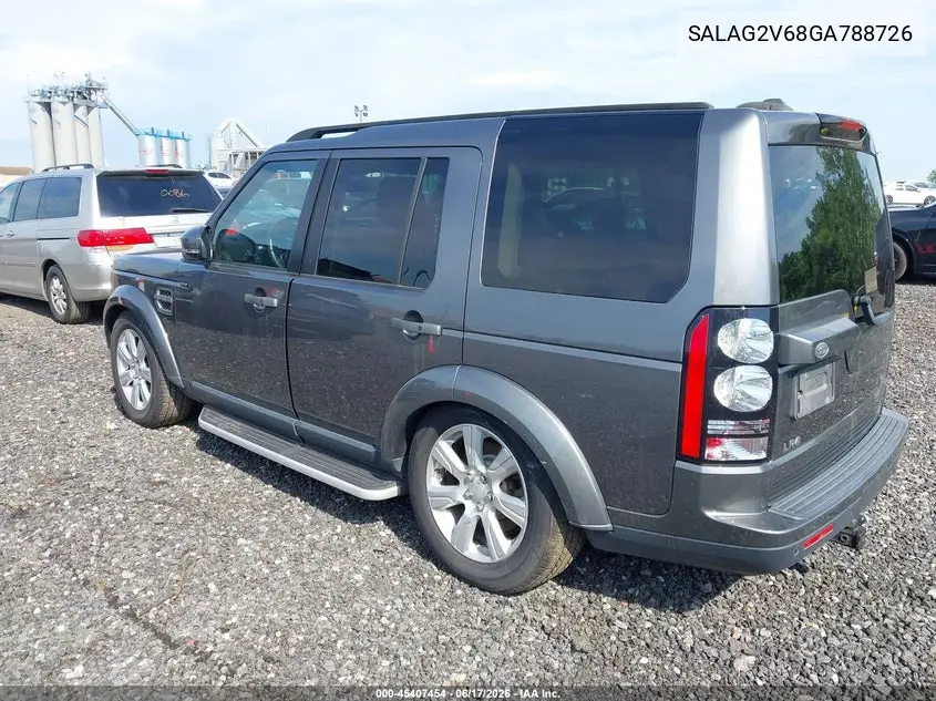 2016 Land Rover Lr4 VIN: SALAG2V68GA788726 Lot: 45407454