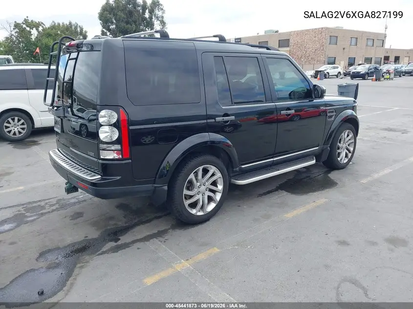 2016 Land Rover Lr4 VIN: SALAG2V6XGA827199 Lot: 45441873