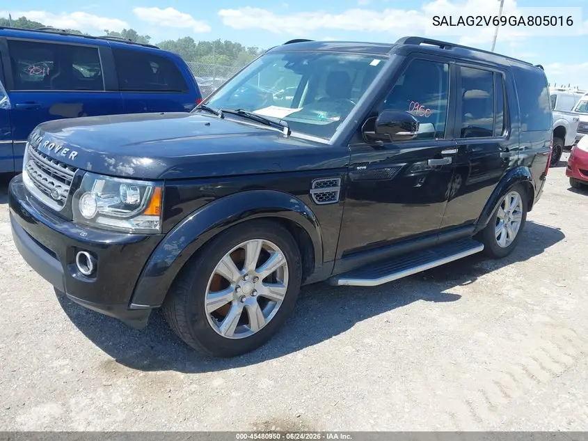 2016 Land Rover Lr4 VIN: SALAG2V69GA805016 Lot: 45480950