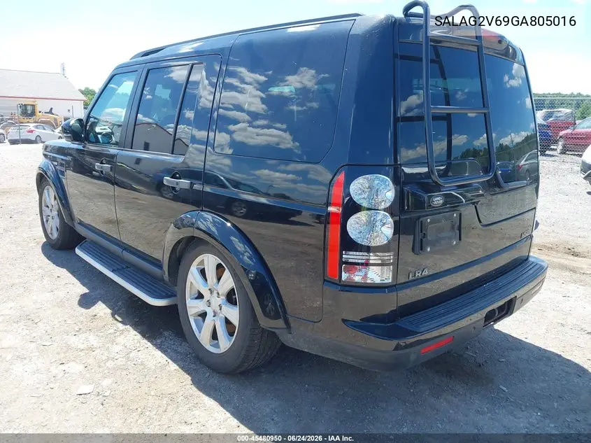 2016 Land Rover Lr4 VIN: SALAG2V69GA805016 Lot: 45480950