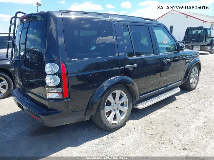 2016 Land Rover Lr4 VIN: SALAG2V69GA805016 Lot: 45480950