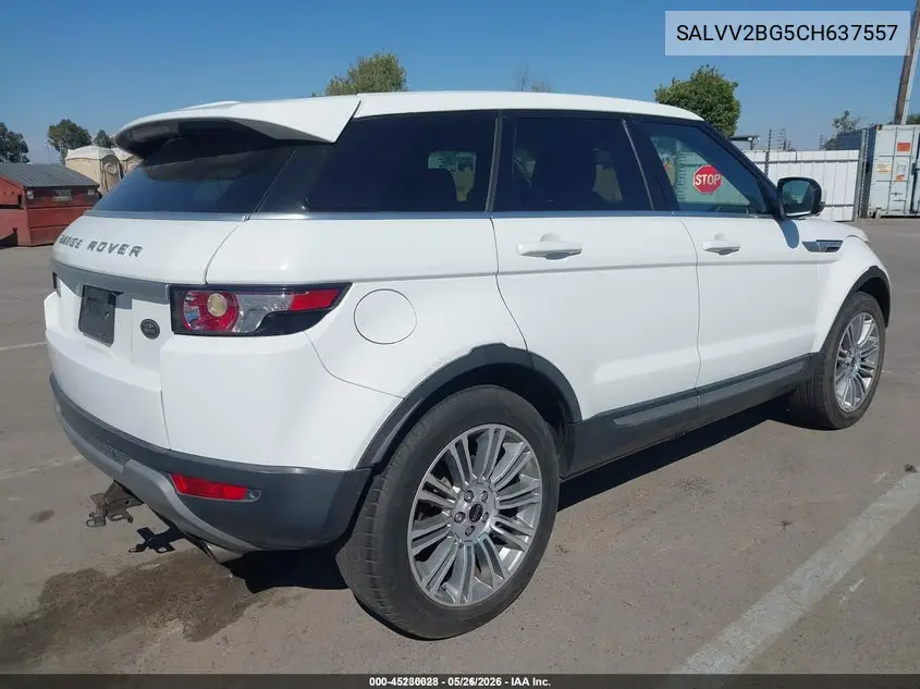 2012 Land Rover Range Rover Evoque Pure Plus VIN: SALVV2BG5CH637557 Lot: 45230028