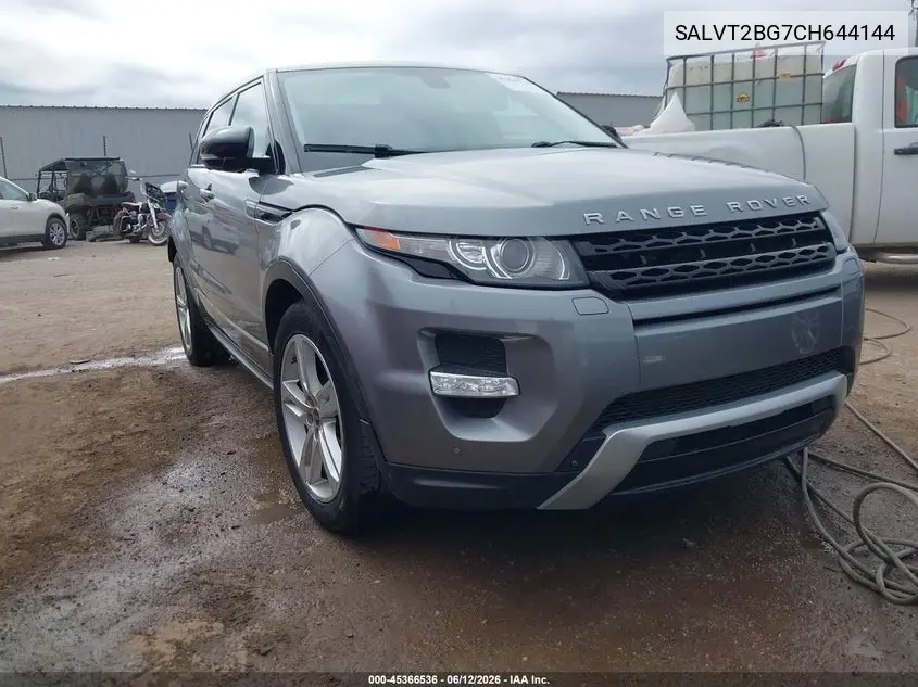 2012 Land Rover Range Rover Evoque Pure Plus VIN: SALVT2BG7CH644144 Lot: 45366536