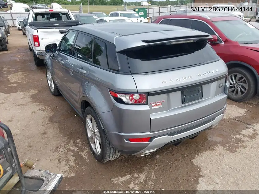 2012 Land Rover Range Rover Evoque Pure Plus VIN: SALVT2BG7CH644144 Lot: 45366536