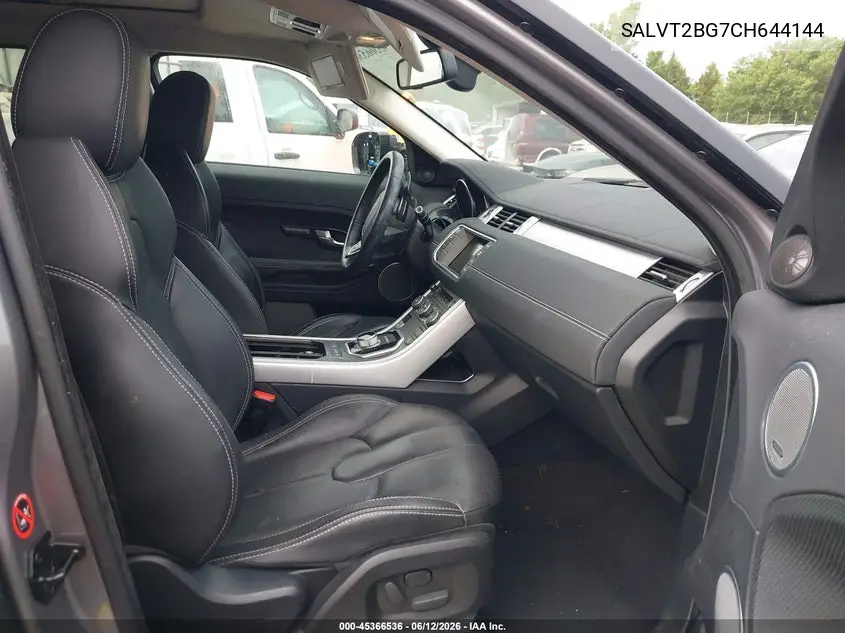 2012 Land Rover Range Rover Evoque Pure Plus VIN: SALVT2BG7CH644144 Lot: 45366536