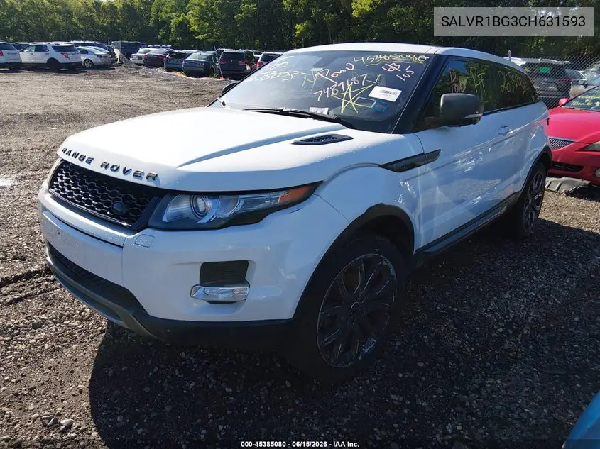 2012 Land Rover Range Rover Evoque Pure Plus VIN: SALVR1BG3CH631593 Lot: 45385080