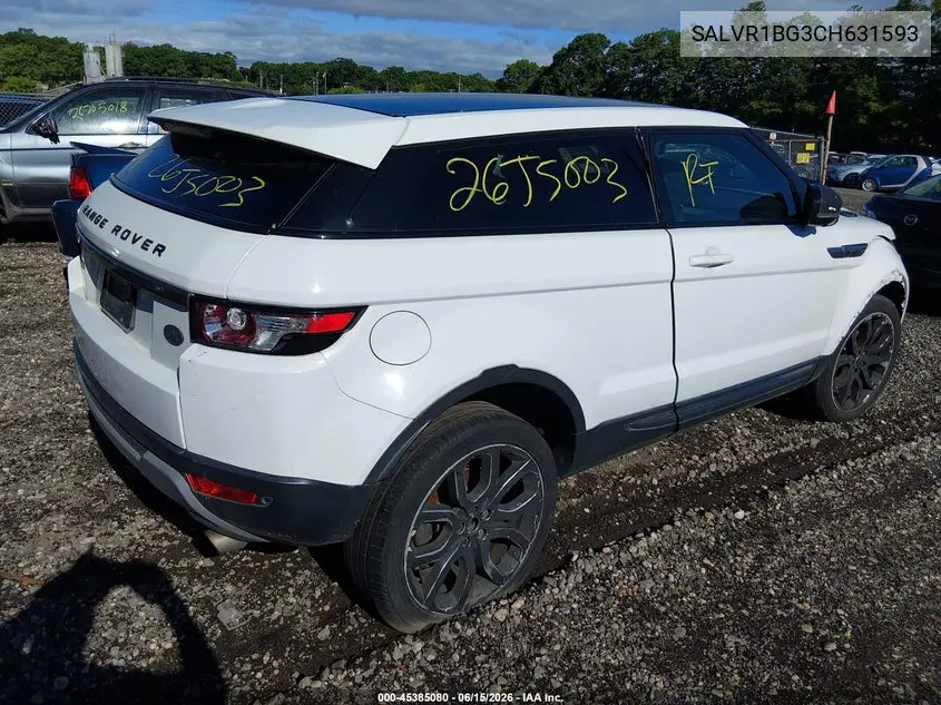 2012 Land Rover Range Rover Evoque Pure Plus VIN: SALVR1BG3CH631593 Lot: 45385080