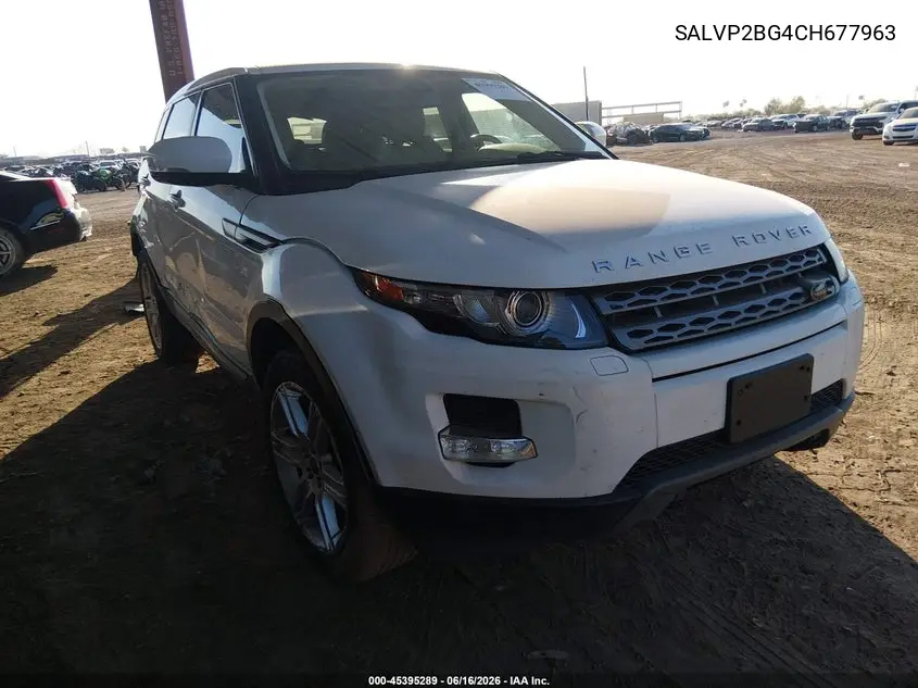 2012 Land Rover Range Rover Evoque VIN: SALVP2BG4CH677963 Lot: 45395289