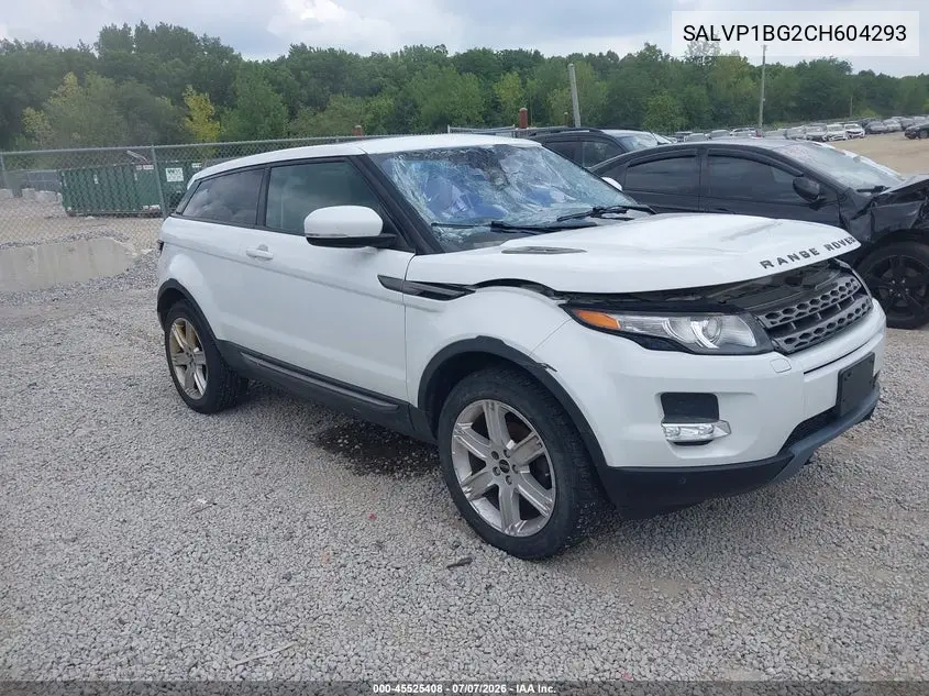 2012 Land Rover Range Rover Evoque Pure Plus VIN: SALVP1BG2CH604293 Lot: 45525408