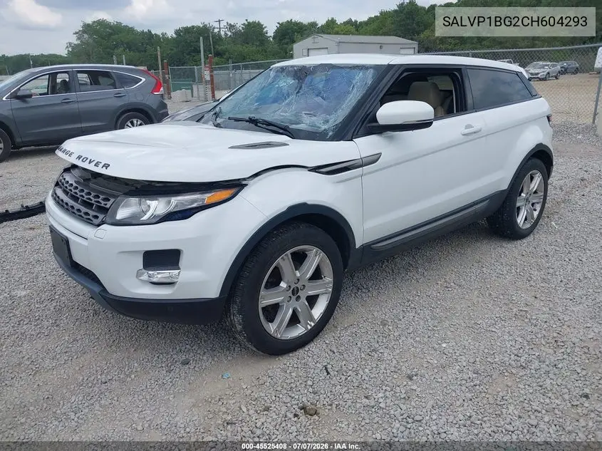2012 Land Rover Range Rover Evoque Pure Plus VIN: SALVP1BG2CH604293 Lot: 45525408