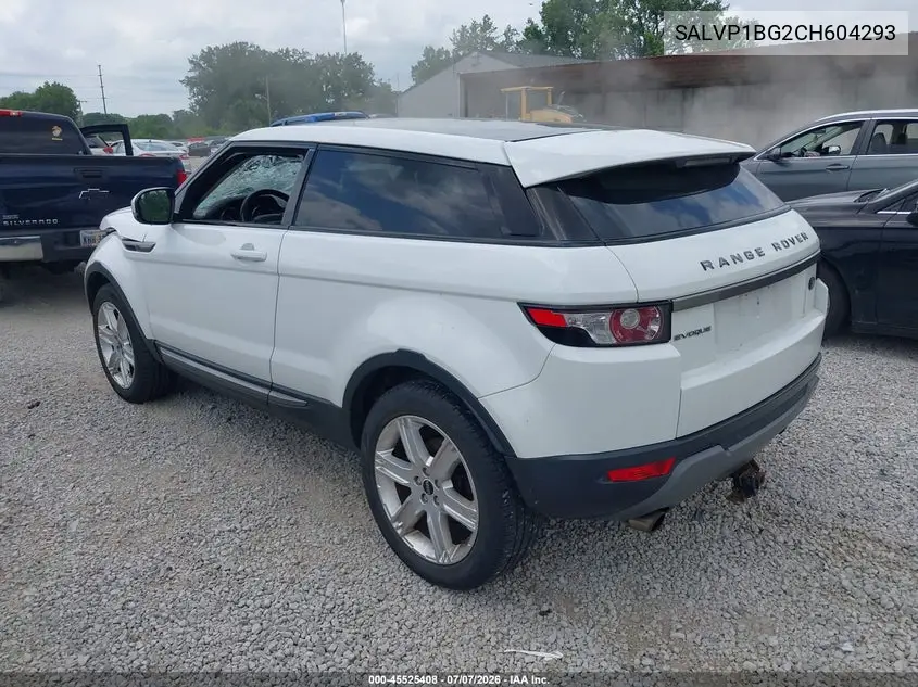 2012 Land Rover Range Rover Evoque Pure Plus VIN: SALVP1BG2CH604293 Lot: 45525408