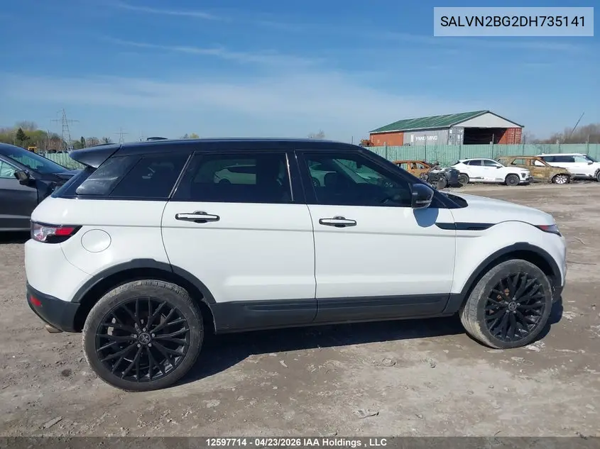 2013 Land Rover Range Rover Evoque Pure VIN: SALVN2BG2DH735141 Lot: 12597714