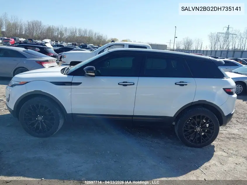 2013 Land Rover Range Rover Evoque Pure VIN: SALVN2BG2DH735141 Lot: 12597714