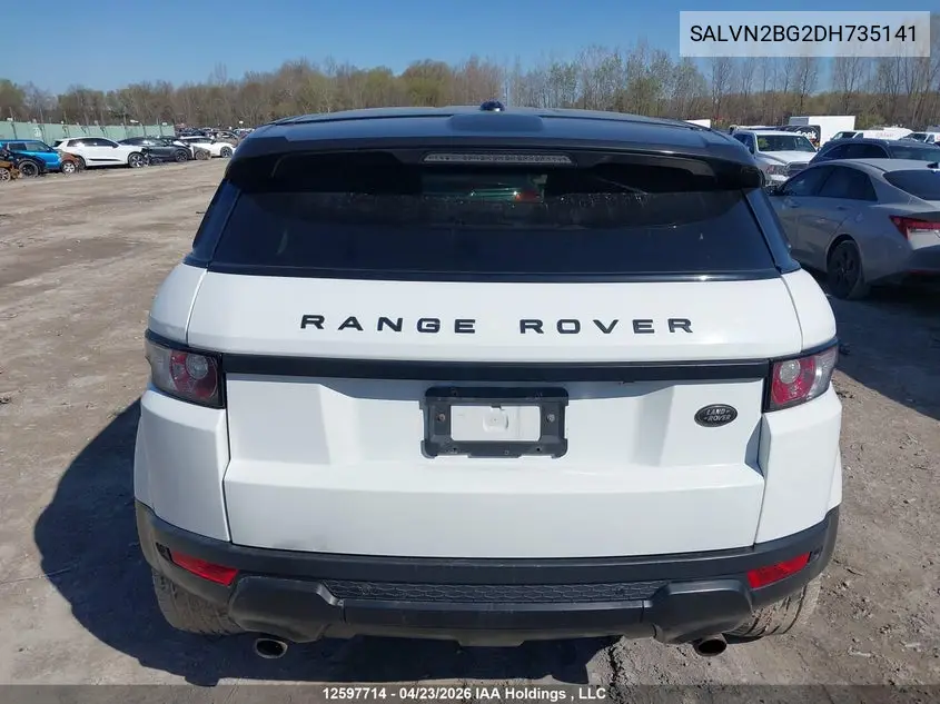 2013 Land Rover Range Rover Evoque Pure VIN: SALVN2BG2DH735141 Lot: 12597714