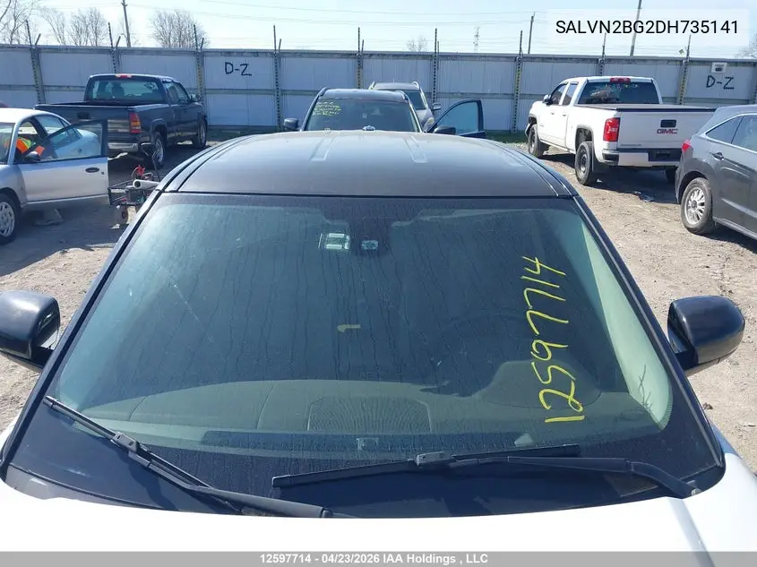 2013 Land Rover Range Rover Evoque Pure VIN: SALVN2BG2DH735141 Lot: 12597714