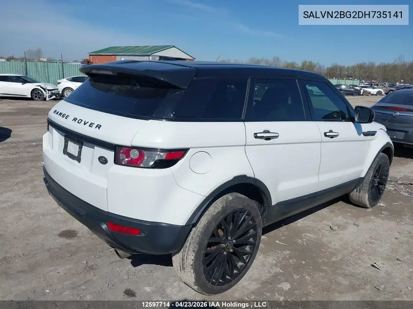 2013 Land Rover Range Rover Evoque Pure VIN: SALVN2BG2DH735141 Lot: 12597714