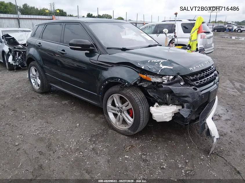 2013 Land Rover Range Rover Evoque Pure VIN: SALVT2BGXDH716486 Lot: 45209533