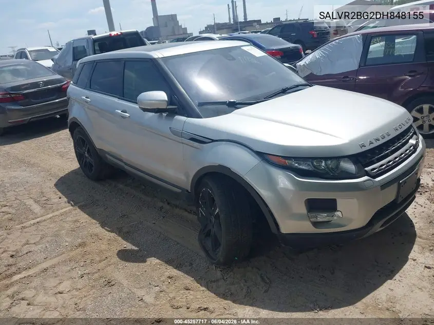 2013 Land Rover Range Rover Evoque Pure VIN: SALVR2BG2DH848155 Lot: 45257717