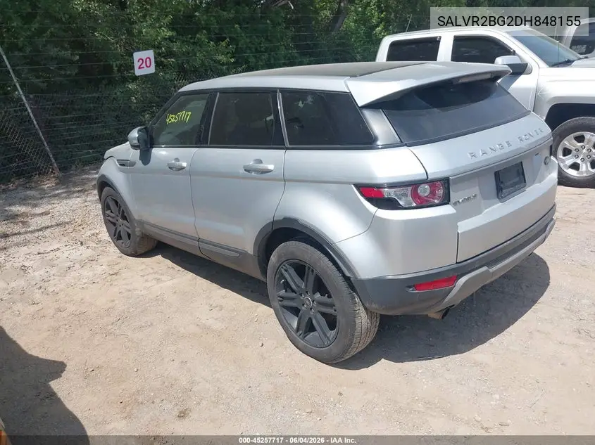 2013 Land Rover Range Rover Evoque Pure VIN: SALVR2BG2DH848155 Lot: 45257717