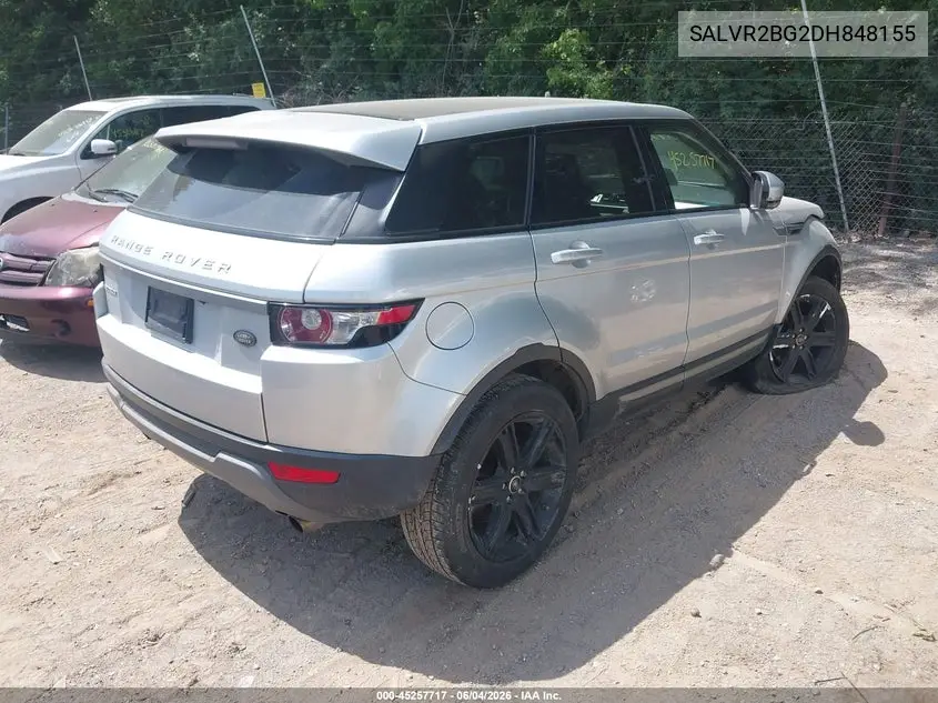 2013 Land Rover Range Rover Evoque Pure VIN: SALVR2BG2DH848155 Lot: 45257717