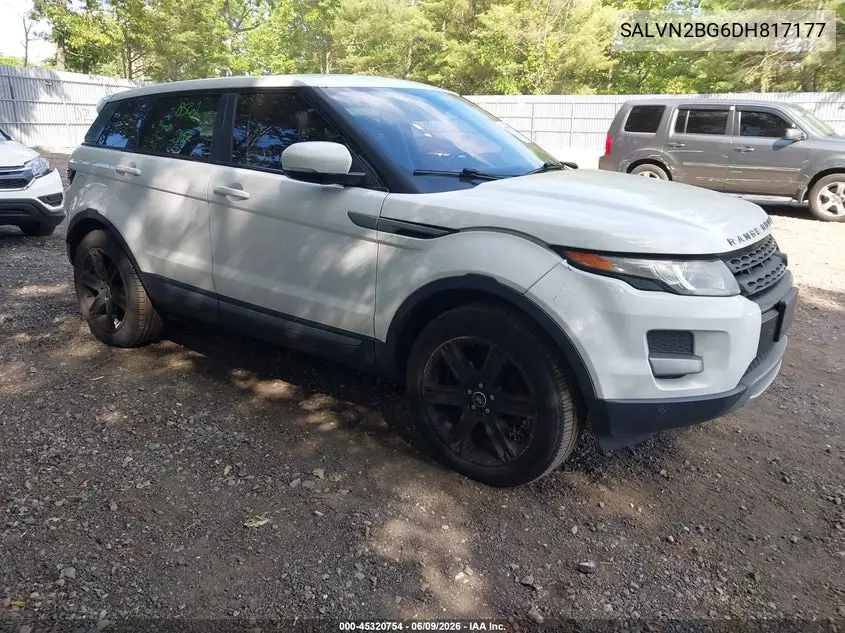 2013 Land Rover Range Rover Evoque Pure VIN: SALVN2BG6DH817177 Lot: 45320754