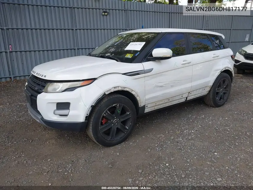 2013 Land Rover Range Rover Evoque Pure VIN: SALVN2BG6DH817177 Lot: 45320754