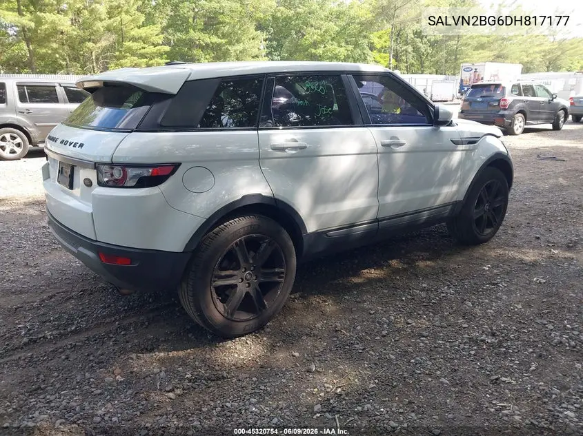 2013 Land Rover Range Rover Evoque Pure VIN: SALVN2BG6DH817177 Lot: 45320754