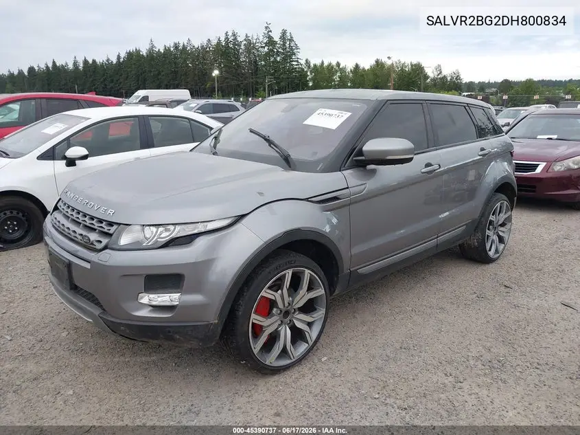 2013 Land Rover Range Rover Evoque Pure VIN: SALVR2BG2DH800834 Lot: 45390737