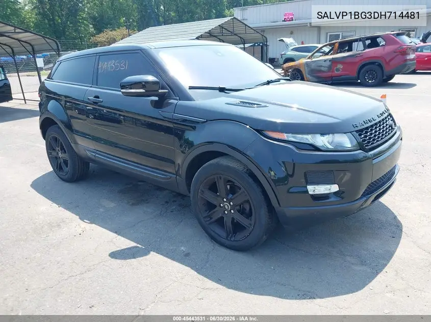 2013 Land Rover Range Rover Evoque Pure Plus VIN: SALVP1BG3DH714481 Lot: 45443531