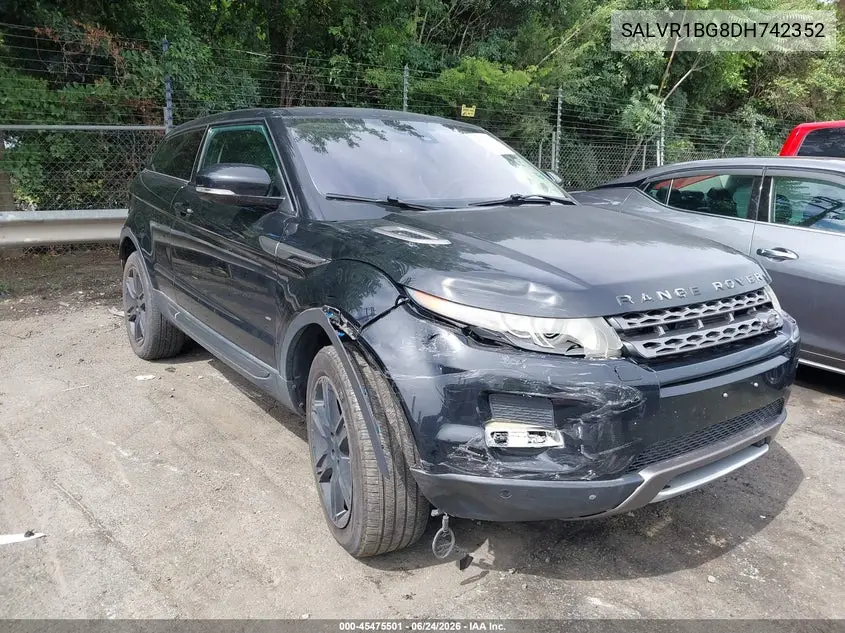2013 Land Rover Range Rover Evoque Pure Plus VIN: SALVR1BG8DH742352 Lot: 45475501