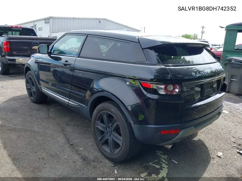2013 Land Rover Range Rover Evoque Pure Plus VIN: SALVR1BG8DH742352 Lot: 45475501