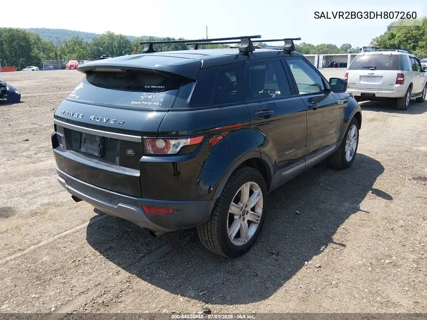 2013 Land Rover Range Rover Evoque Pure VIN: SALVR2BG3DH807260 Lot: 45526980