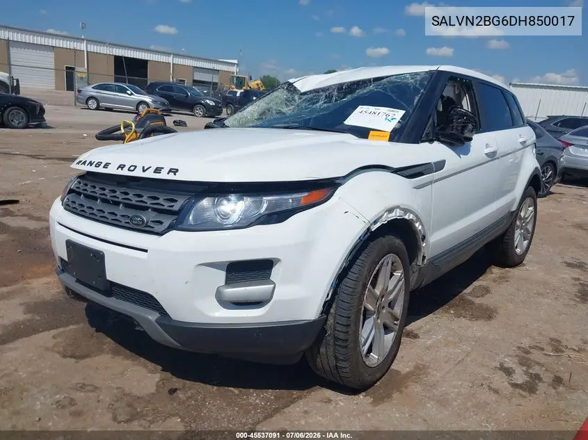 2013 Land Rover Range Rover Evoque Pure VIN: SALVN2BG6DH850017 Lot: 45537091