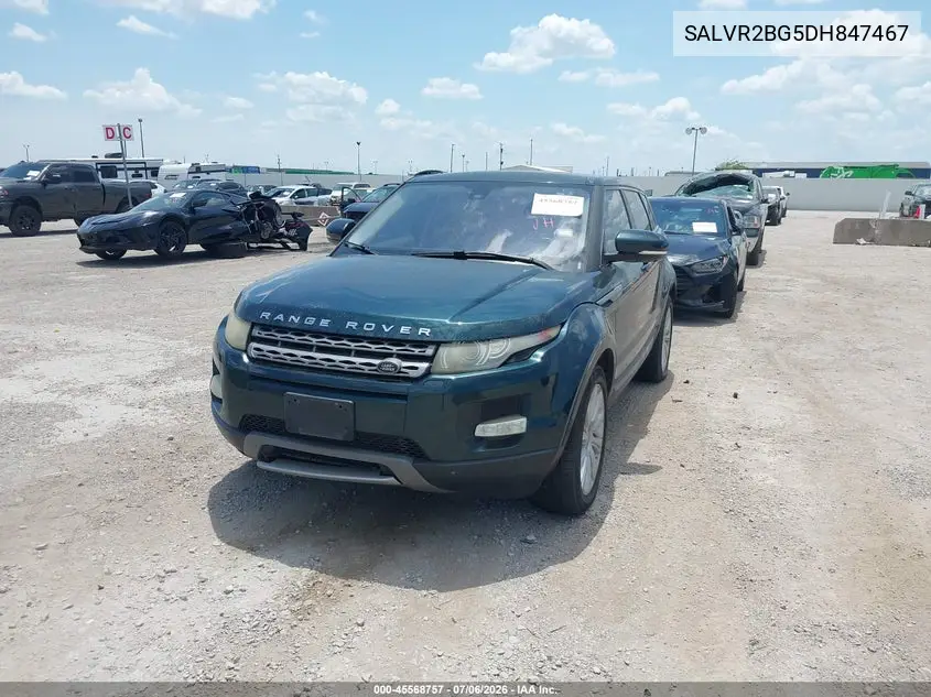 2013 Land Rover Range Rover Evoque Pure VIN: SALVR2BG5DH847467 Lot: 45568757