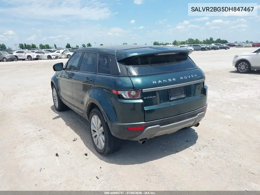2013 Land Rover Range Rover Evoque Pure VIN: SALVR2BG5DH847467 Lot: 45568757
