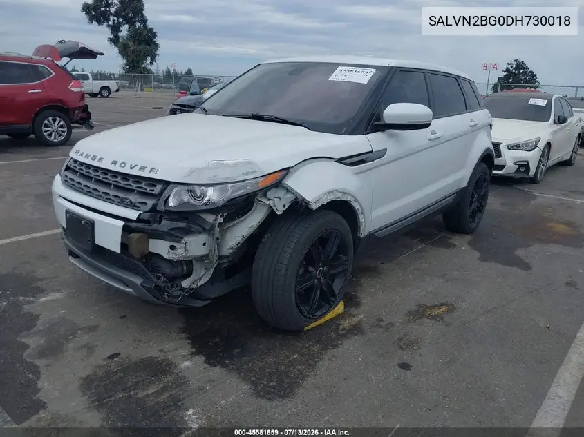 2013 Land Rover Range Rover Evoque Pure VIN: SALVN2BG0DH730018 Lot: 45581659