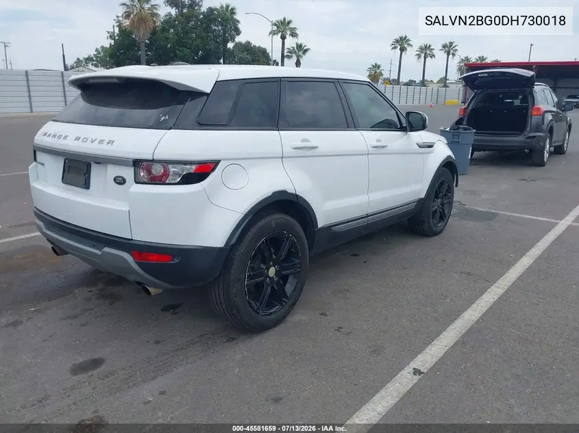 2013 Land Rover Range Rover Evoque Pure VIN: SALVN2BG0DH730018 Lot: 45581659