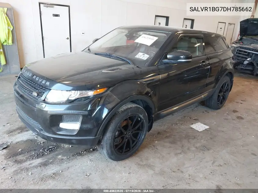 2013 Land Rover Range Rover Evoque Pure Plus VIN: SALVR1BG7DH785662 Lot: 45622535