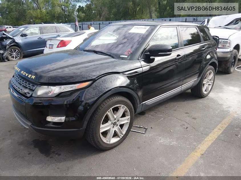 2013 Land Rover Range Rover Evoque Pure VIN: SALVP2BG6DH834605 Lot: 45659548