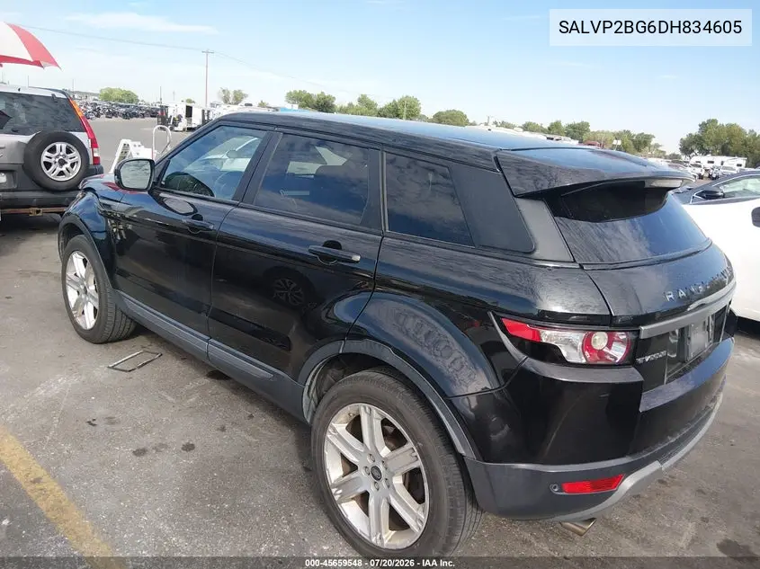 2013 Land Rover Range Rover Evoque Pure VIN: SALVP2BG6DH834605 Lot: 45659548