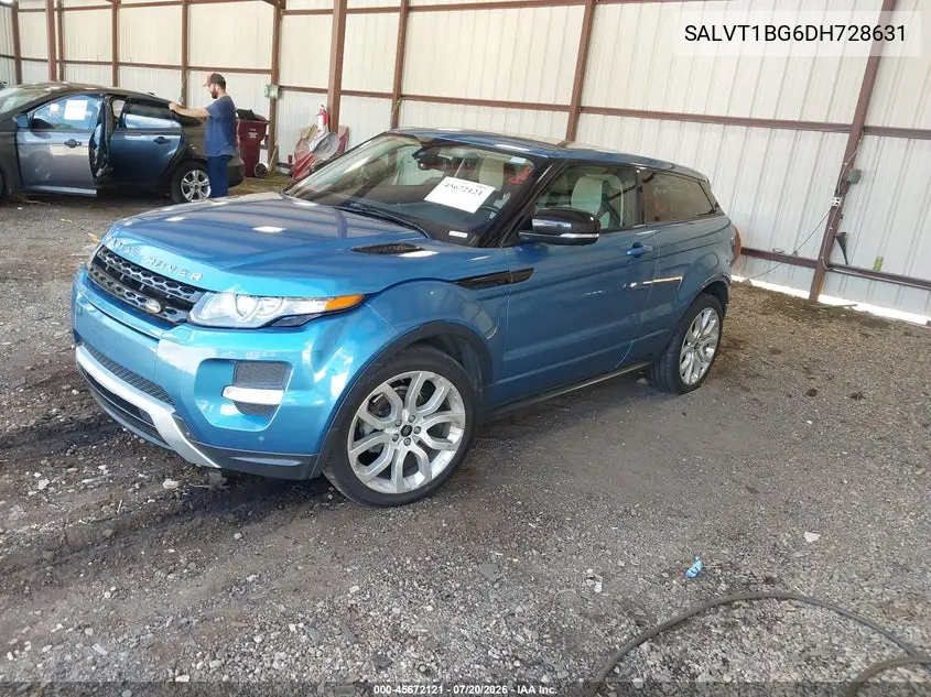 2013 Land Rover Range Rover Evoque Pure Plus VIN: SALVT1BG6DH728631 Lot: 45672121