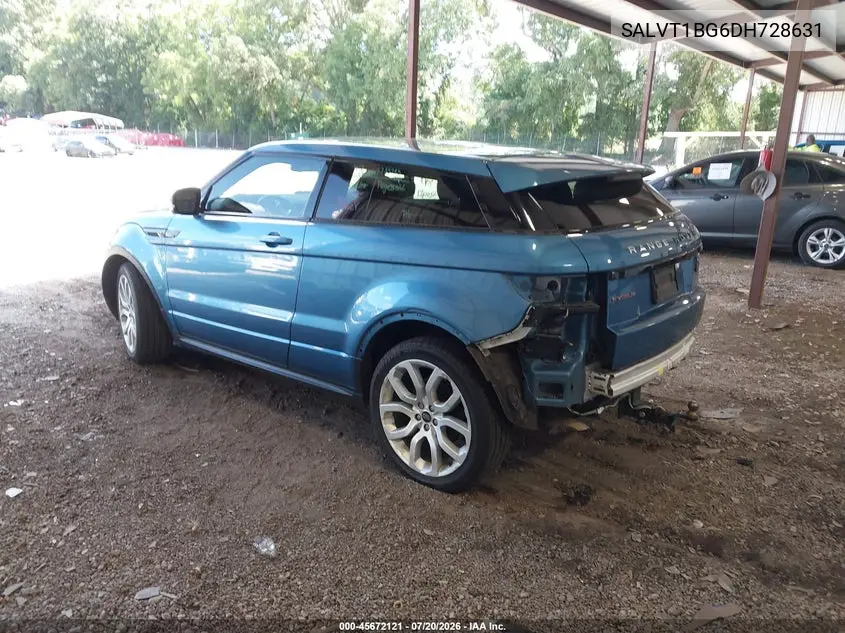 2013 Land Rover Range Rover Evoque Pure Plus VIN: SALVT1BG6DH728631 Lot: 45672121