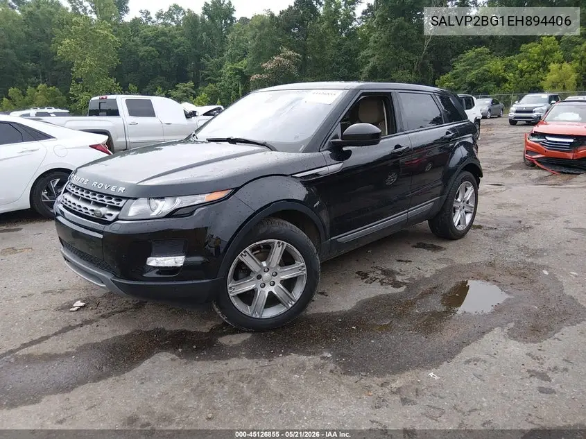 2014 Land Rover Range Rover Evoque Pure VIN: SALVP2BG1EH894406 Lot: 45126855