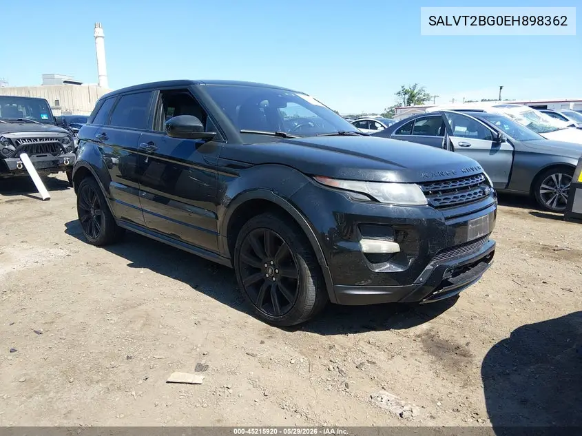 2014 Land Rover Range Rover Evoque Dynamic VIN: SALVT2BG0EH898362 Lot: 45215920