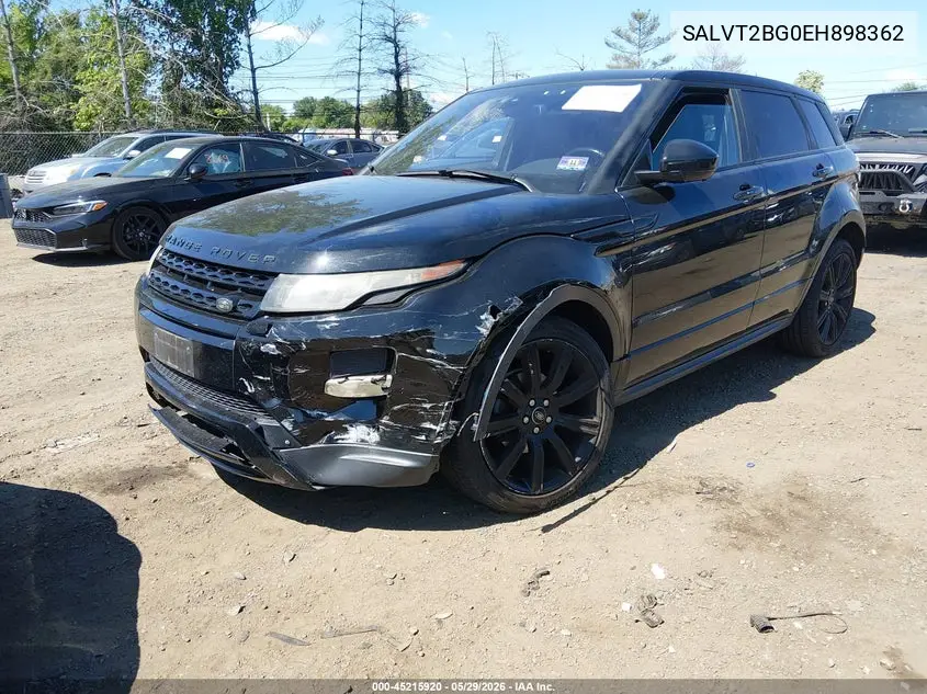 2014 Land Rover Range Rover Evoque Dynamic VIN: SALVT2BG0EH898362 Lot: 45215920